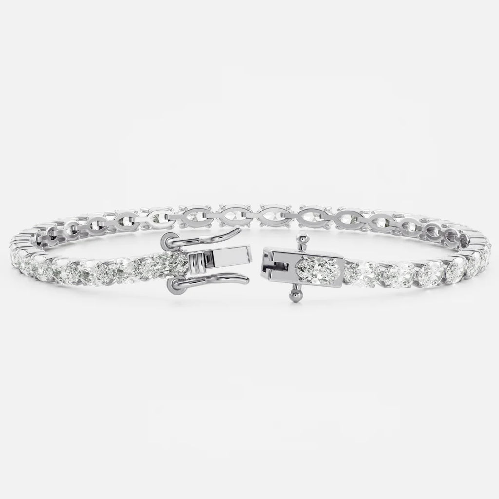 Classic Italian Tennis Bracelet - Oval