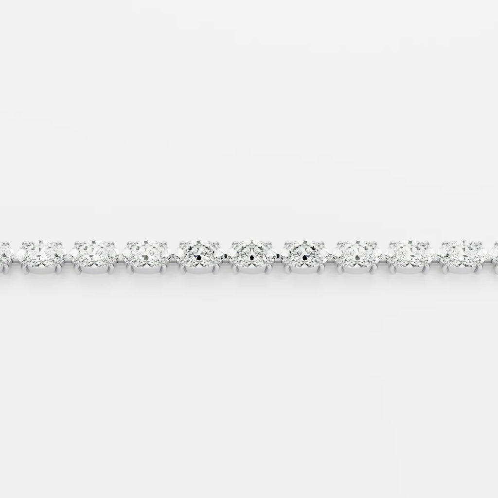 Classic Italian Tennis Bracelet - Oval