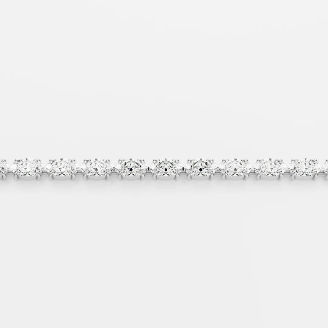 Classic Italian Tennis Bracelet - Oval