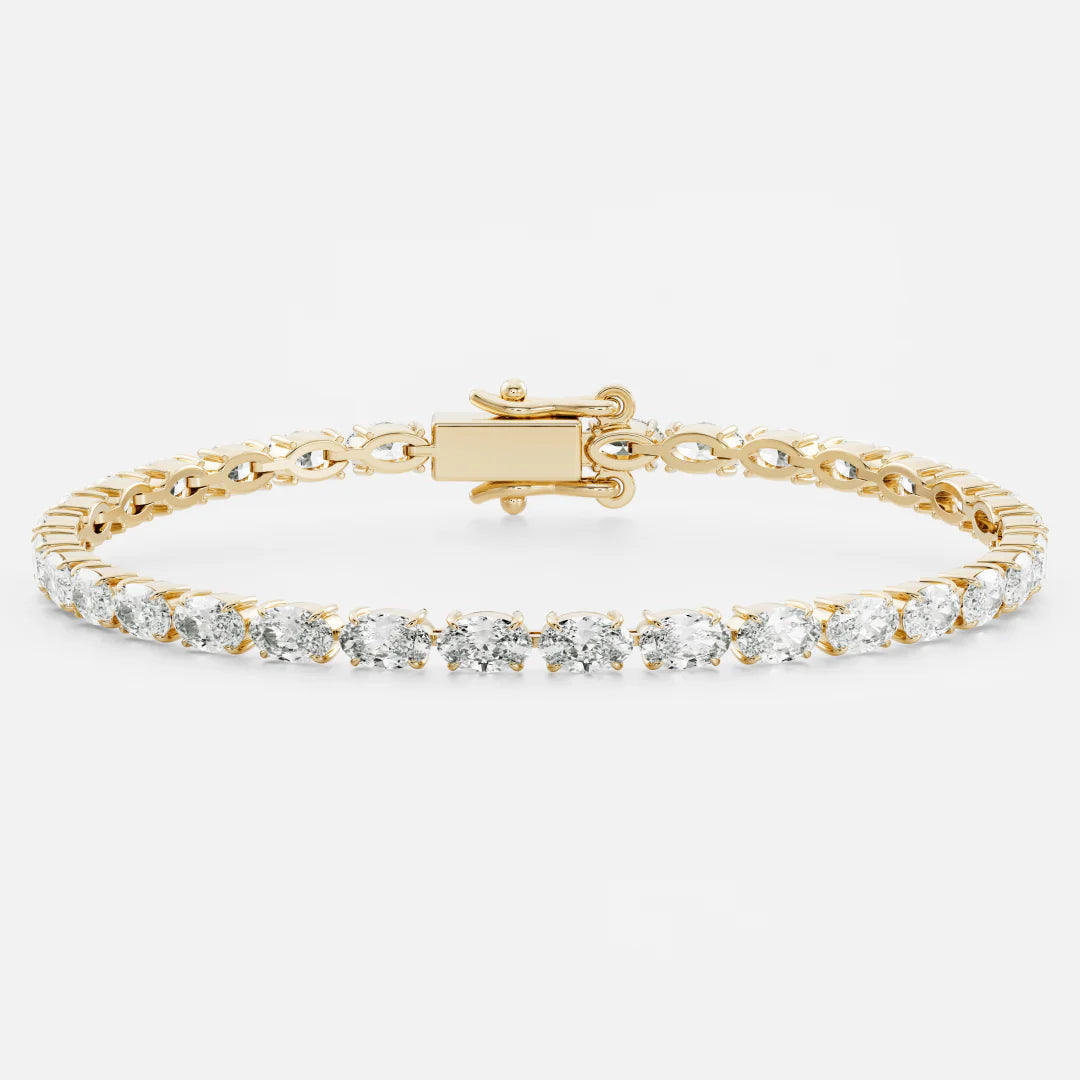 Classic Italian Tennis Bracelet - Oval