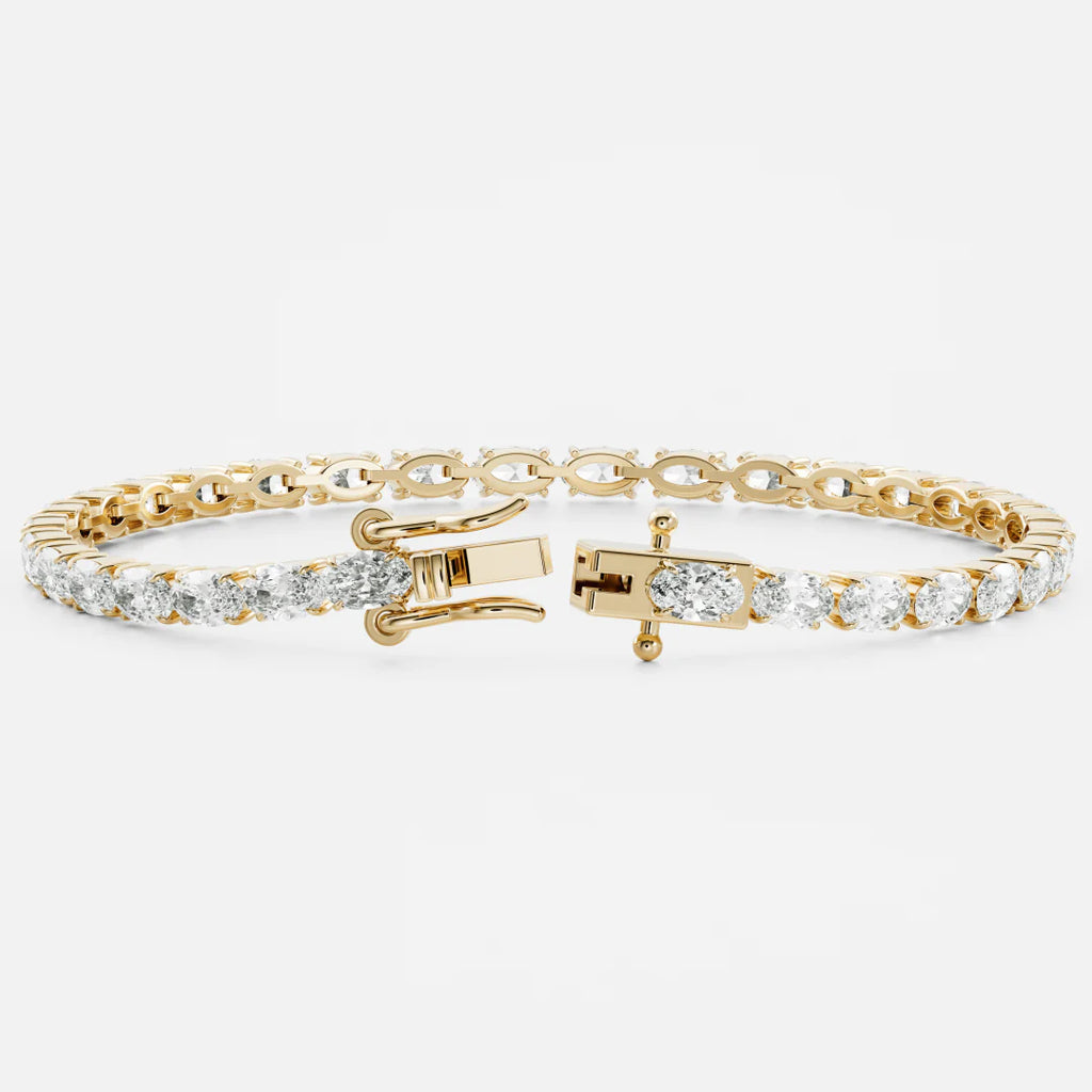 Classic Italian Tennis Bracelet - Oval