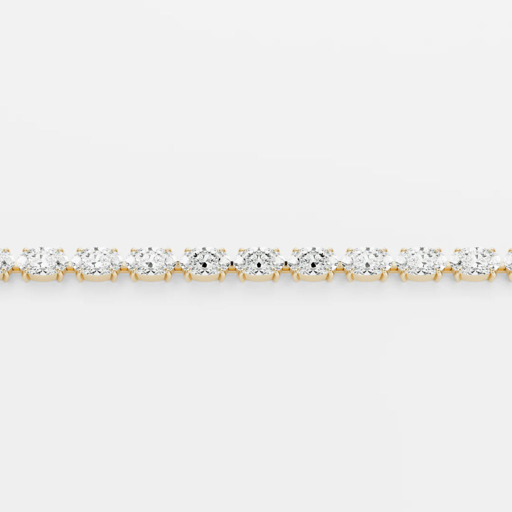 Classic Italian Tennis Bracelet - Oval