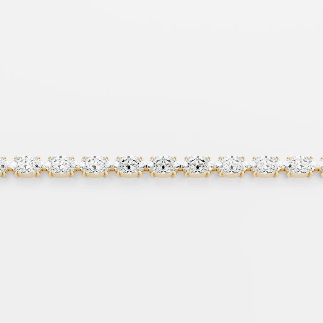 Classic Italian Tennis Bracelet - Oval