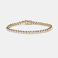 Bezel Italian Tennis Bracelet - Round