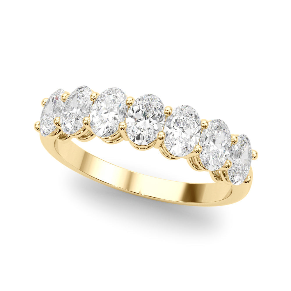 Tia - Half Oval Eternity