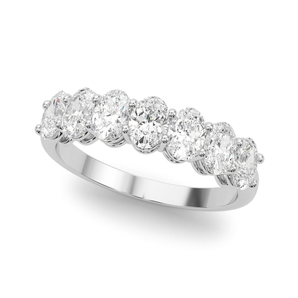 Tia - Half Oval Eternity