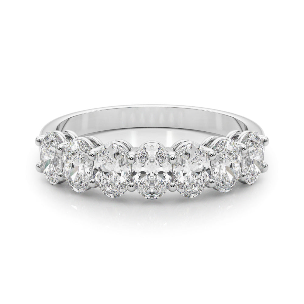 Tia - Half Oval Eternity