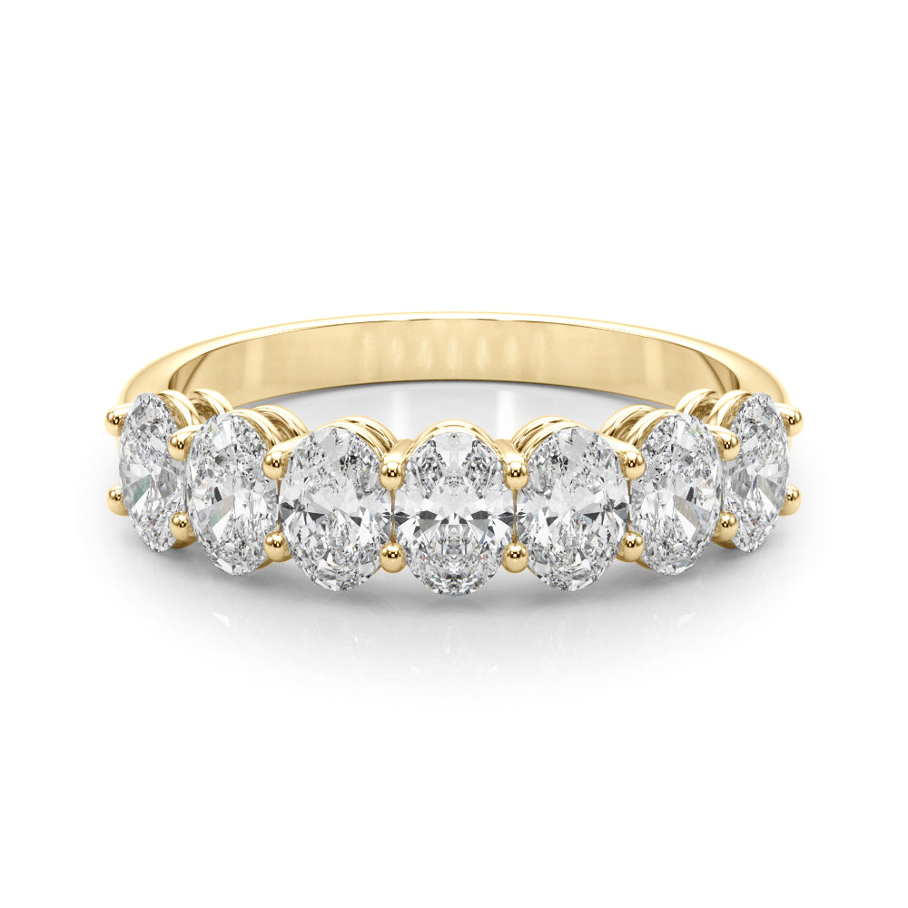 Tia - Half Oval Eternity