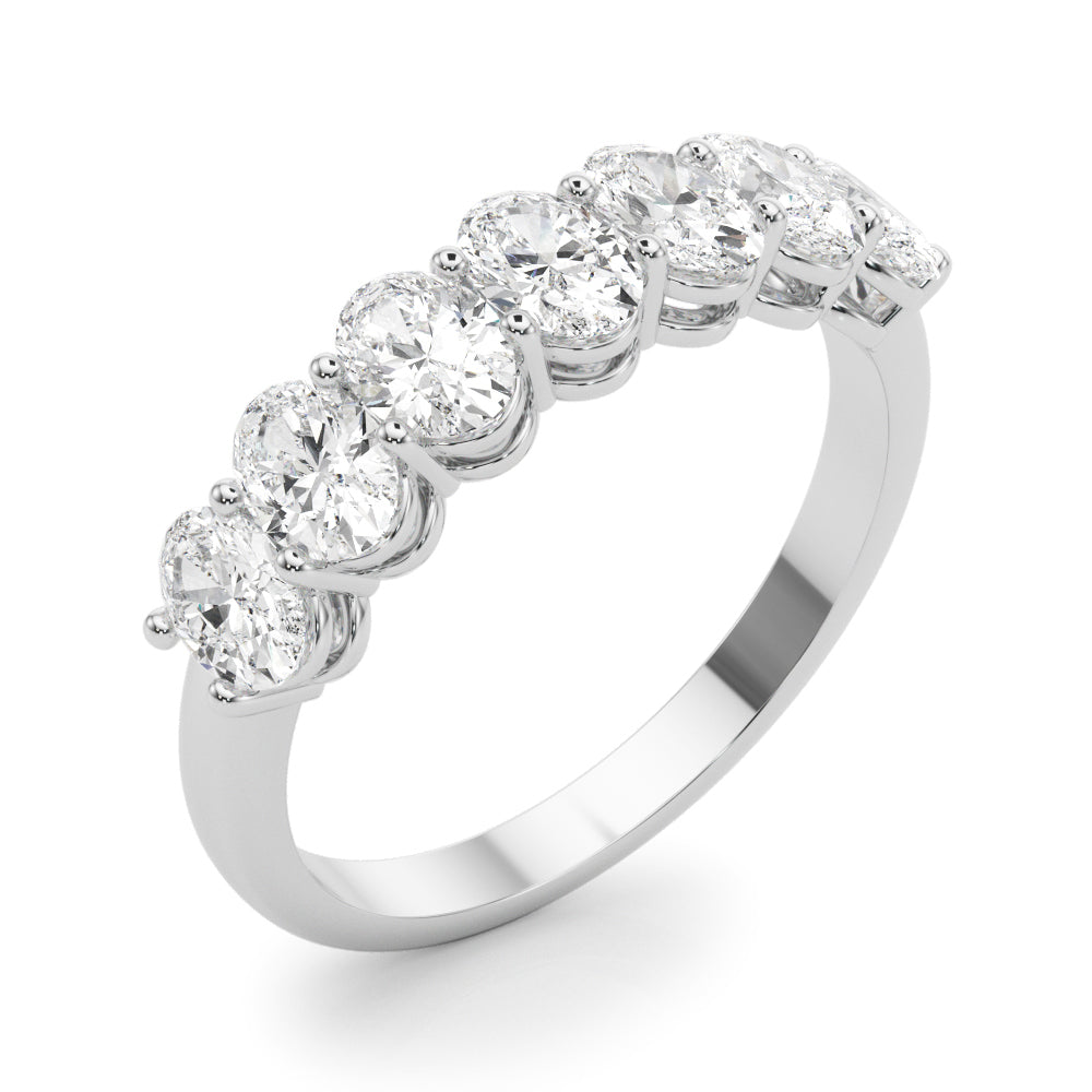 Tia - Half Oval Eternity