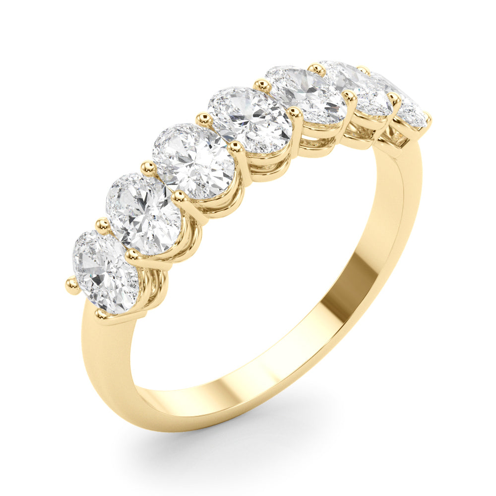 Tia - Half Oval Eternity